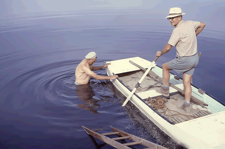 1967 - Bert Solly on Pond