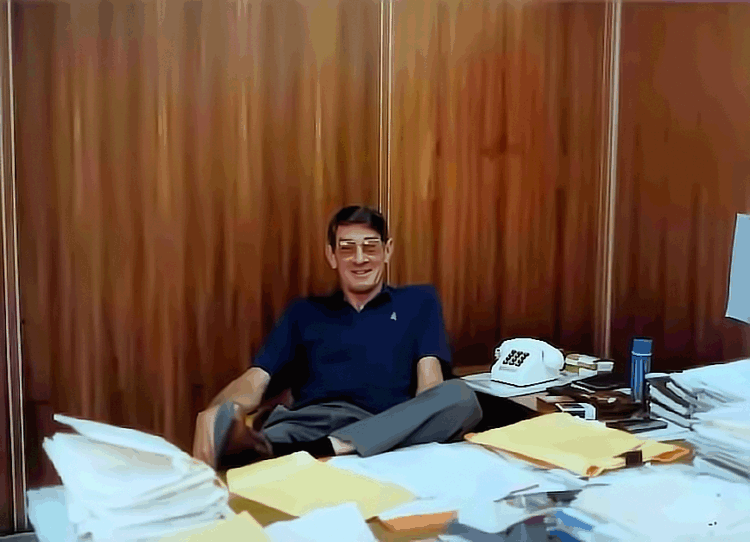 1980's - Graham in his Office